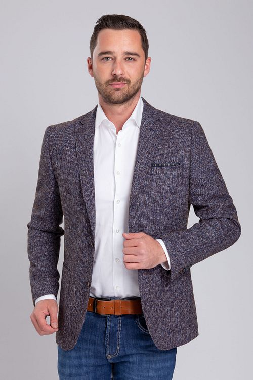 Suitable Varde Melange blazer Model / Voorkant med Emiel