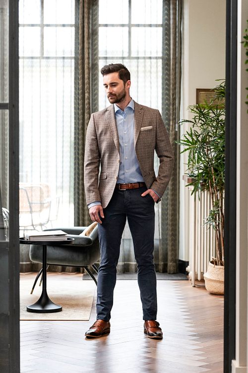 Suitable Veste de Costume Vero Camel Model / Voorkant