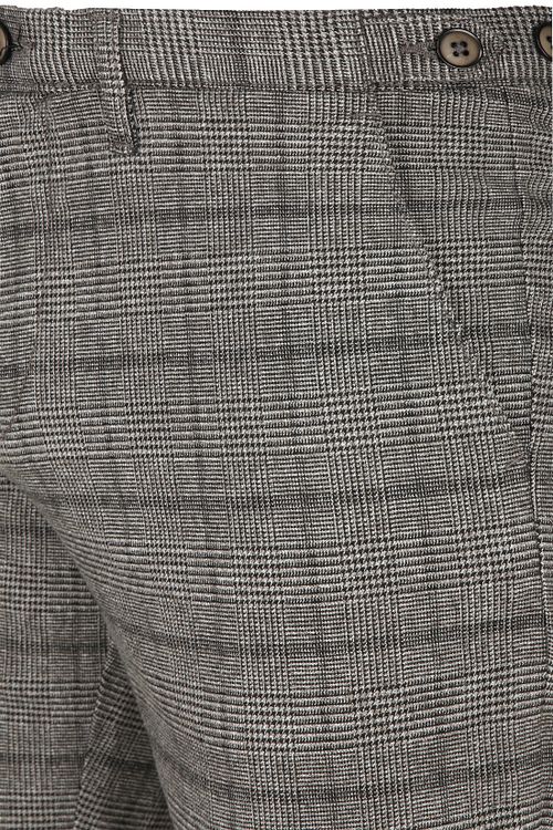 Suitable Chino Locke w kratę szare Product / Detail