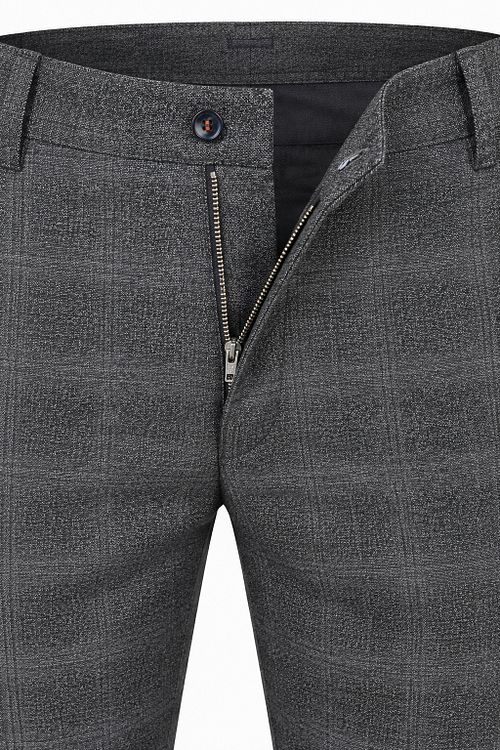 Chinosy Suitable Pico Pleat Check w kolorze szarym Product / Detail