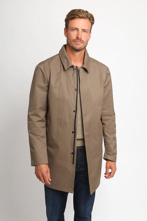 Suitable impermeabile taupe Model / Voorkant