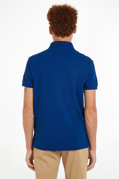 Tommy Hilfiger 1985 Polo Shirt Cobalt Blue Model / Achterkant