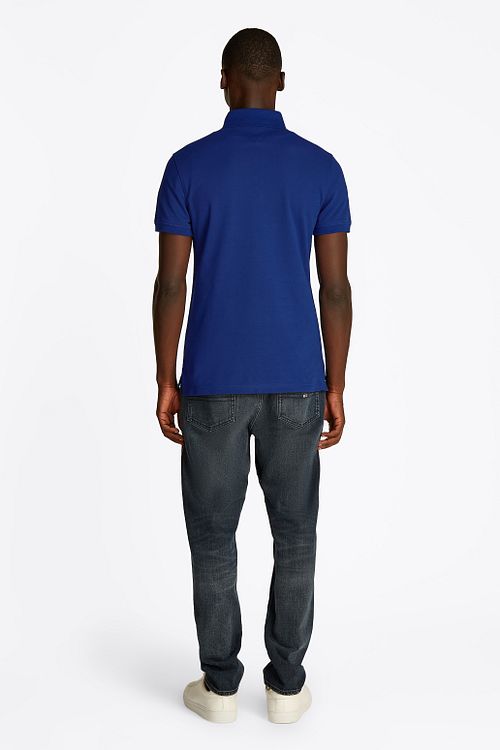 Tommy Hilfiger 1985 Poloshirt Koboltblå Model / Achterkant