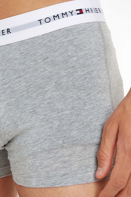 Tommy Hilfiger Bokser Trunk 3-Pakning Svart/Hvit/Grå Model / Detail