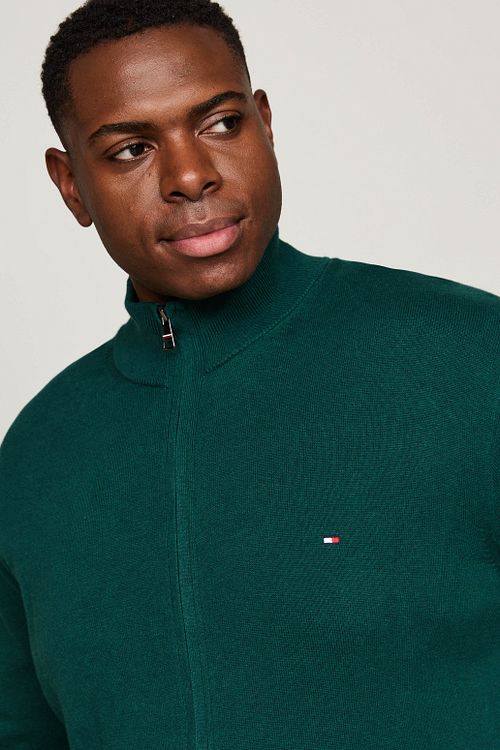 Tommy Hilfiger Cardigan Big & Tall Vert Model / Detail