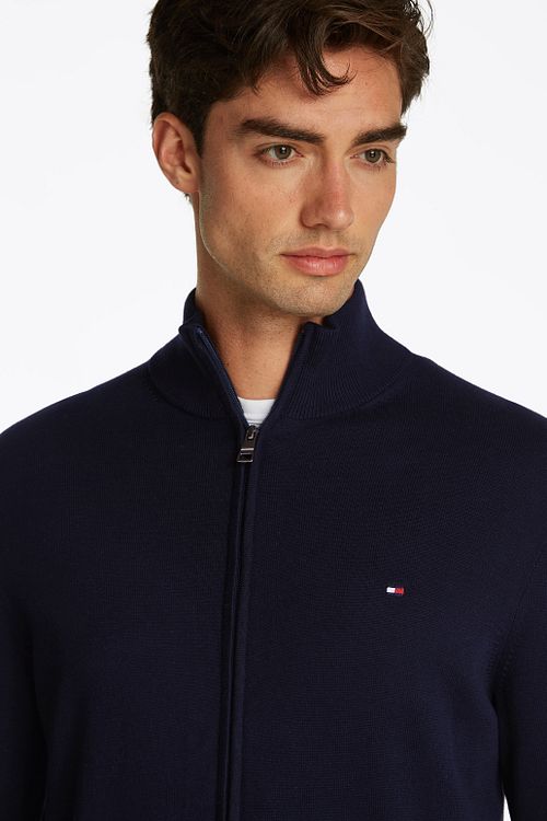Kamizelka Tommy Hilfiger z zamkiem, granatowa Model / Detail