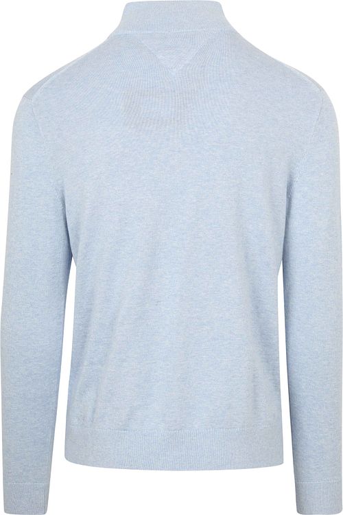 Tommy Hilfiger Half Zip Pullover Essential Hellblau Product / Achterkant