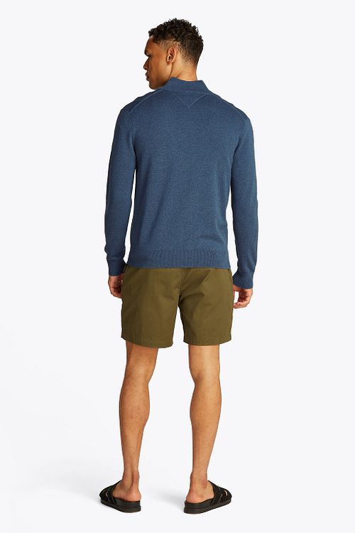 Tommy Hilfiger Strickjacke Zip Indigo Model / Achterkant