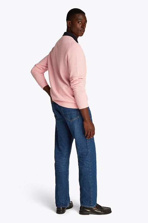 Tommy Hilfiger Strukturbluse Rosa Model / Zijkant