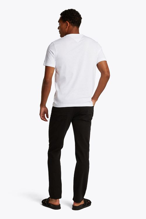 Tommy Hilfiger T-shirt Logo Monotype Hvid Model / Achterkant