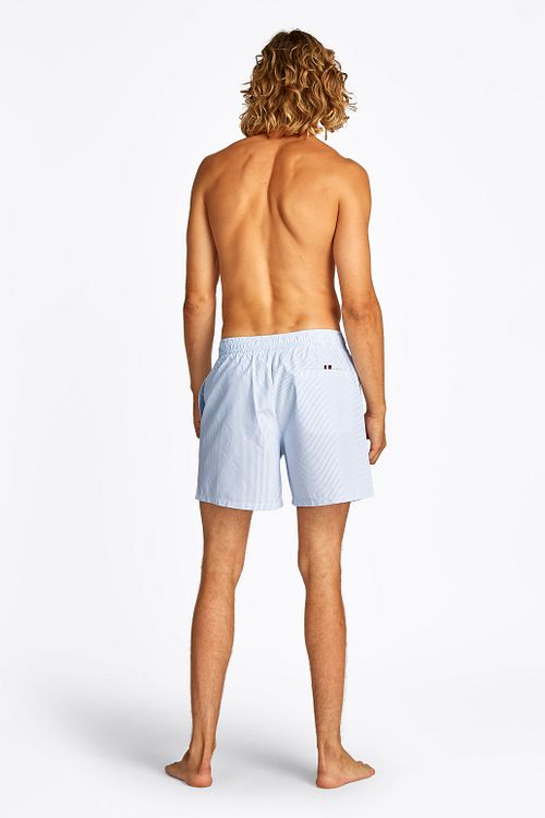 Tommy Hilfiger Zwembroek Streep Lichtblauw Model / Achterkant