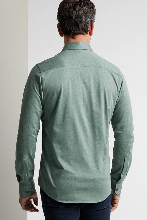 Vanguard Chemise Piqué Vert Chiné Model / Achterkant
