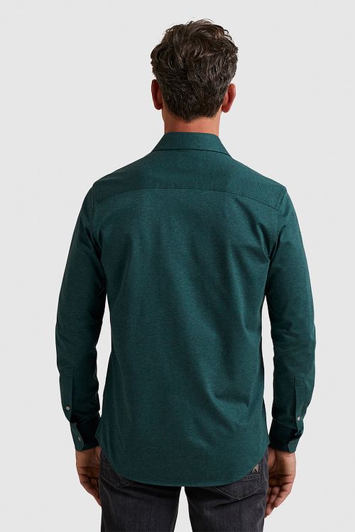 Vanguard Chemise Chinée Vert Foncé Model / Achterkant