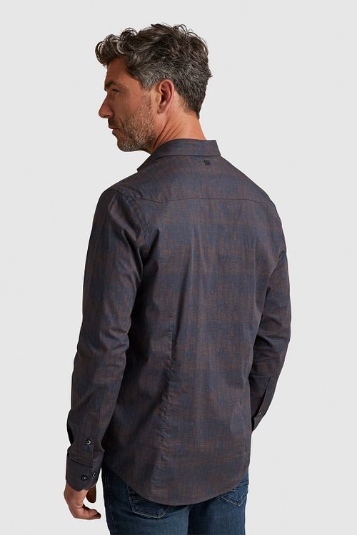 Vanguard Overhemd Print Navy Model / Achterkant