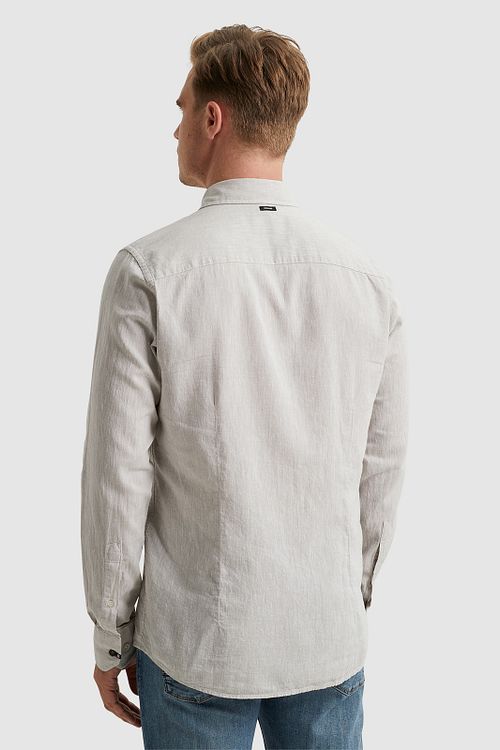 Vanguard Skjorte i Lin Beige Model / Achterkant