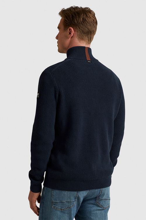 Vanguard Pullover Half Zip Structure Navy Model / Achterkant