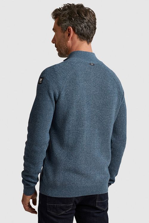 Vanguard Trui Half Zip Blauw Model / Achterkant