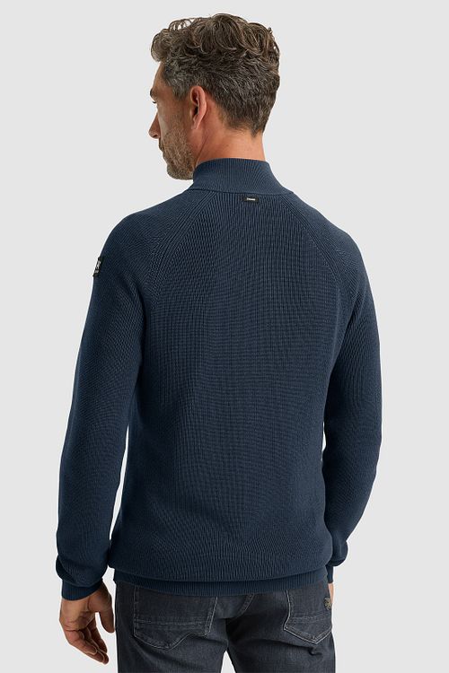 Vanguard Trui Half Zip Navy Model / Achterkant