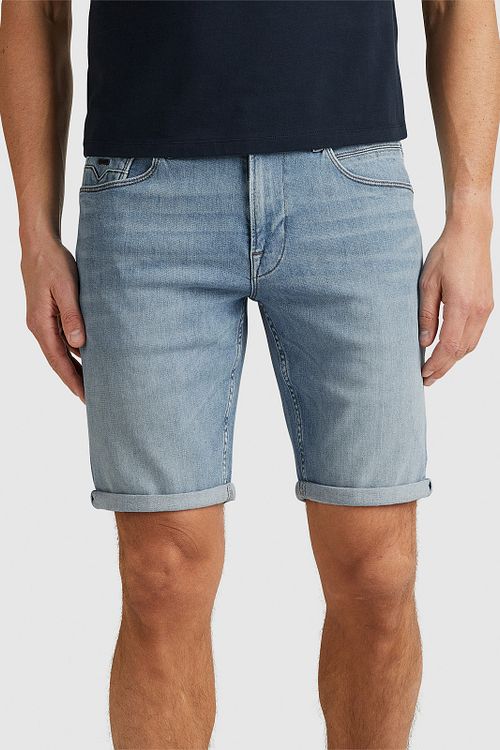 Vanguard V7 Rider Denim Short Bleu Clair Model / Voorkant