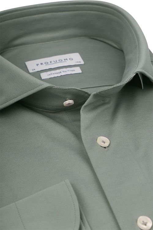 Profuomo Camicia Japanese Knitted verde Product / Detail