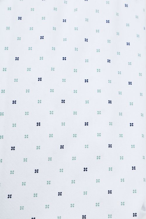 Olymp Luxor Skjorta Stretch Tryck Vit Product / Detail