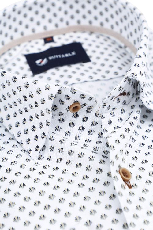 Freizeithemd mit Print Weiß Product / Detail