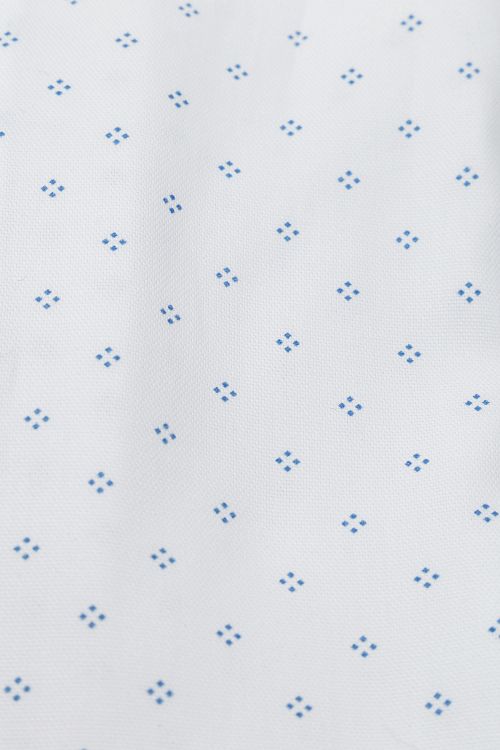 Suitable Overhemd Oxford Print Wit Product / Detail