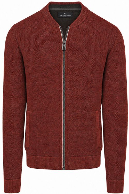 CASAMODA Vest Zip Structure Brique Product