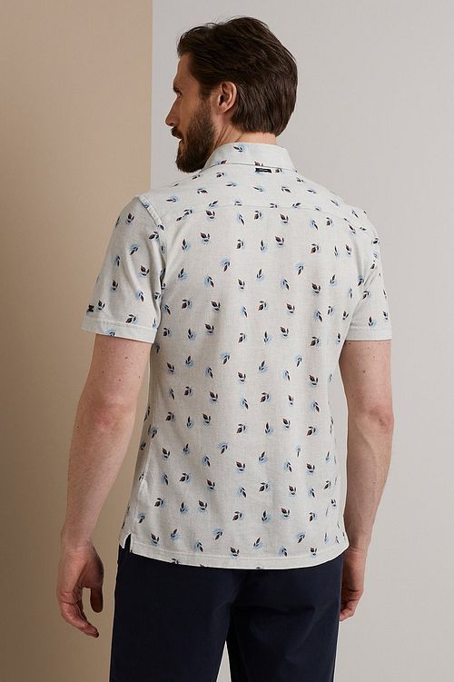Camisa Vanguard de manga corta con estampado en gris Model / Sfeerbeeld