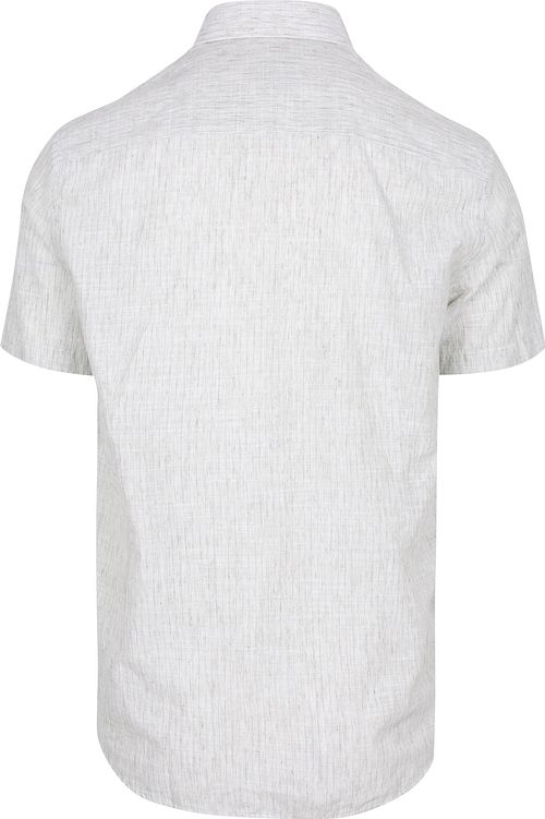 State of Art camisa casual de manga corta a rayas verde jade Product / Achterkant