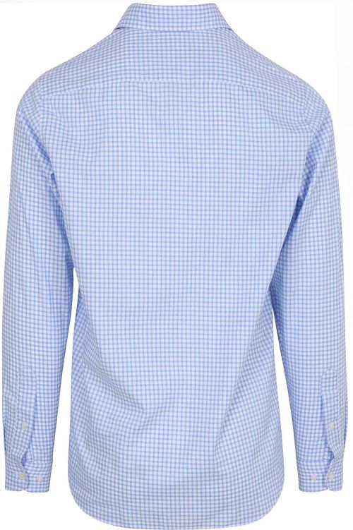 Steppin' Out Overhemd Oxford Ruit Lichtblauw Product / Achterkant