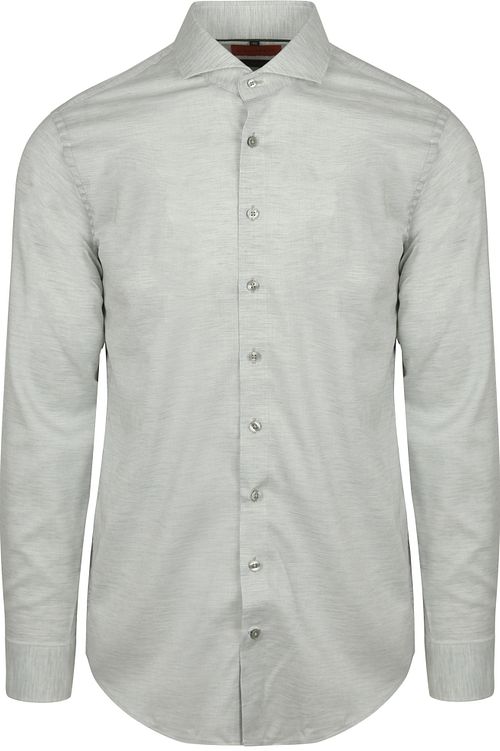 Suitable Meleret Skjorte Lysegrøn Product