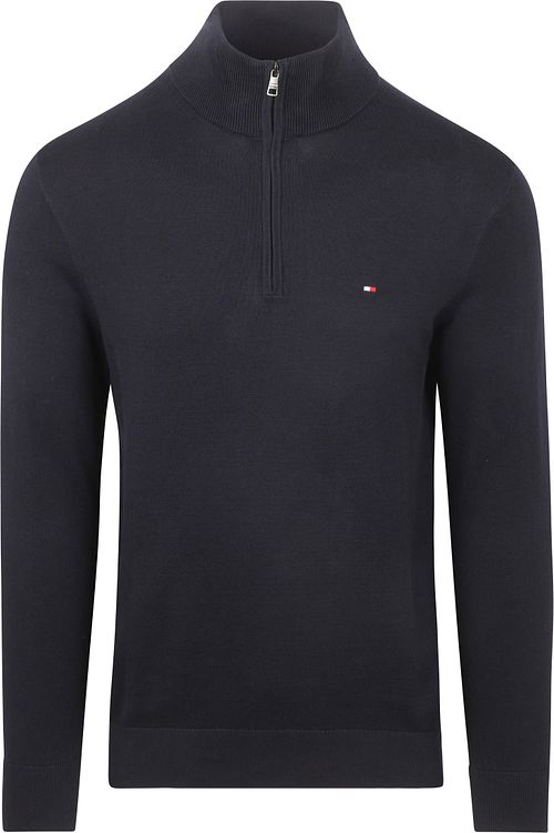 Tommy Hilfiger Halvglidelås Genser Essential Navy Product