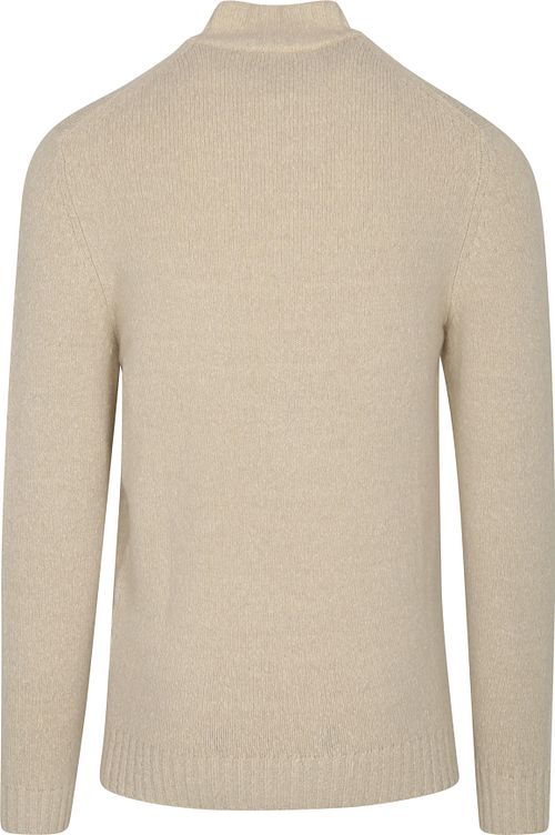 Profuomo Vest Boiled Wol Ecru Product / Achterkant