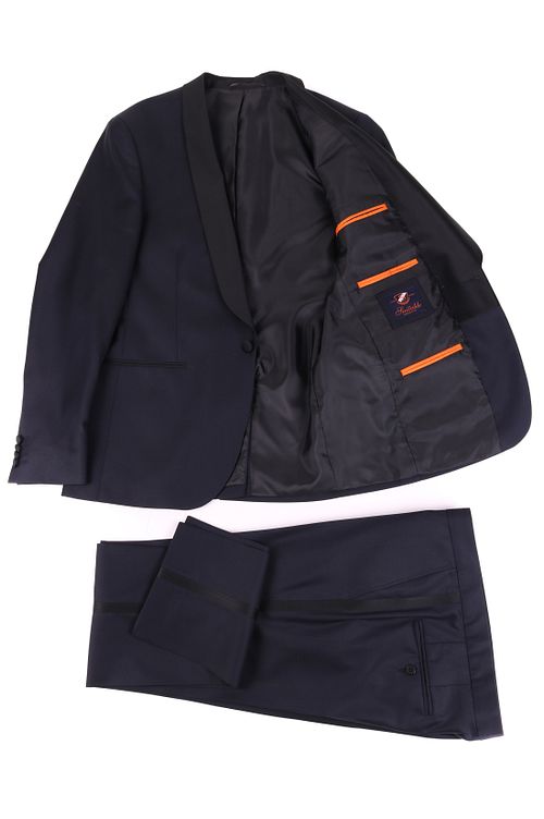 Dunkelblau Smoking London 100% Wolle Product / Detail