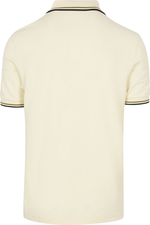 Fred Perry Polo Twin Tipped M3600 Ecru 46A Product / Achterkant