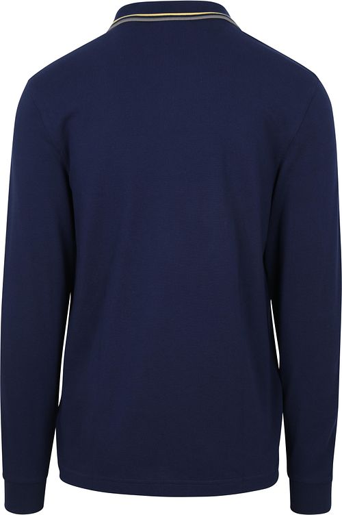 Polo à manches longues Fred Perry Marine 48A