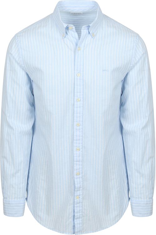 McGregor Hemd Cotton Linen Streifen Hellblau Product