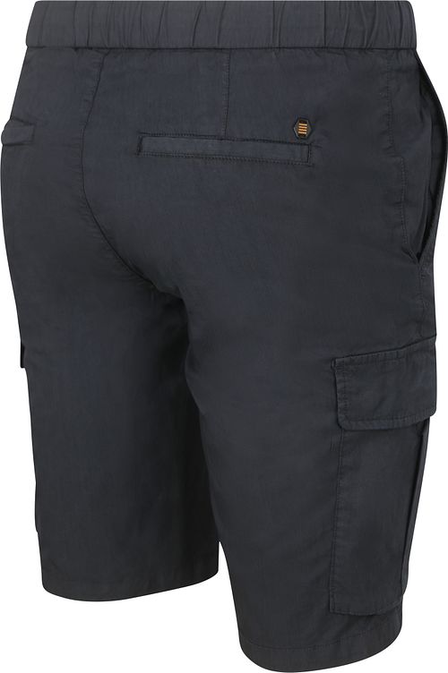 No Excess Kort Stretch Cargo marineblå Model / Achterkant