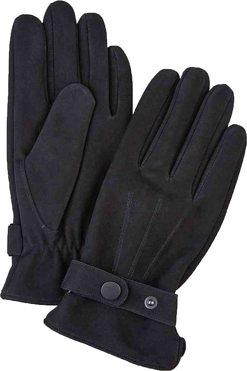Profuomo Gants Laine Noir Cuir Product