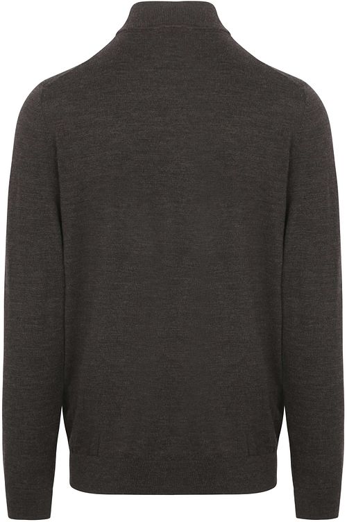Profuomo Turtleneck Merino Pullover Dunkelbraun Product / Achterkant