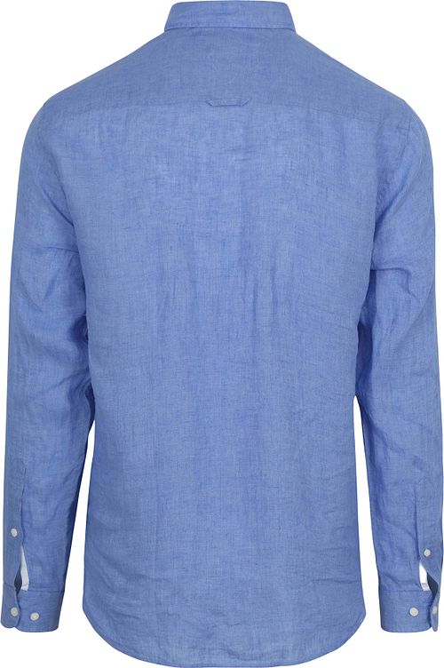 Tommy Hilfiger Overhemd Linnen Blauw Product / Achterkant