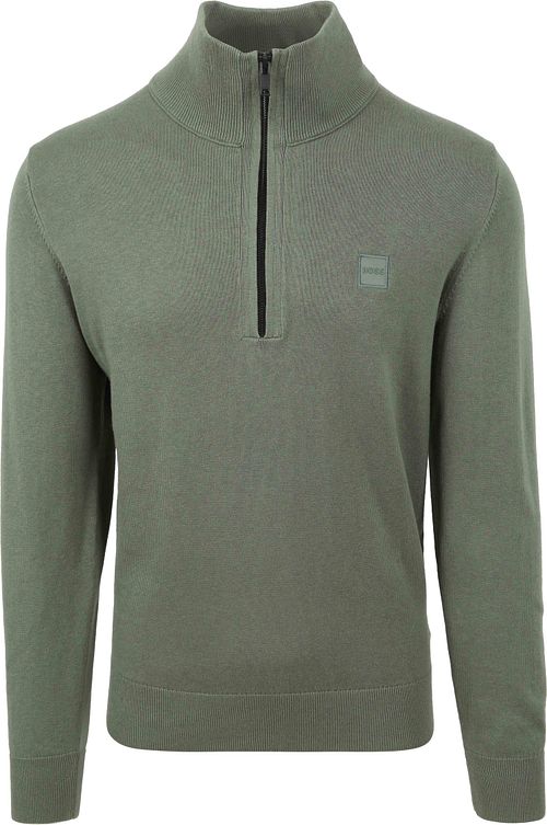 BOSS Kanobix Half Zip Trui Groen Product