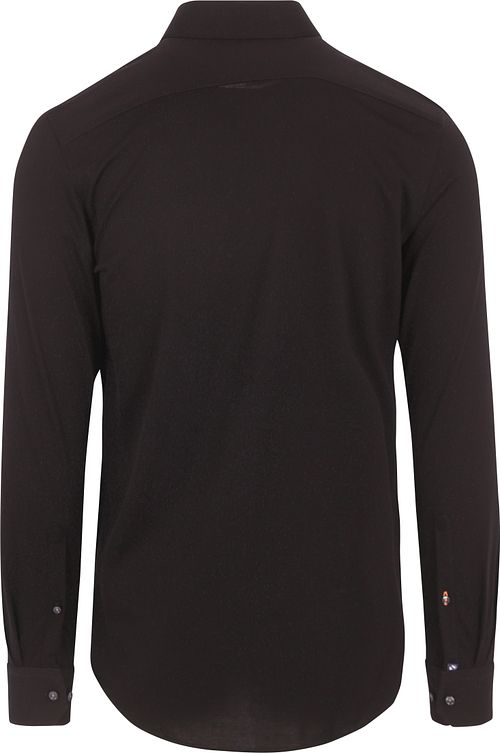 Camisa Suitable Knitted Pique negra Product / Achterkant