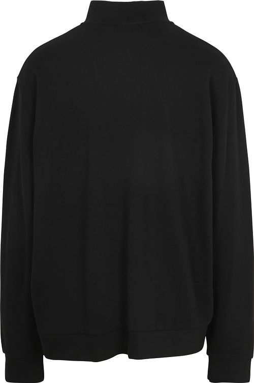 Bluza Lyle & Scott plus size z zapięciem half zip w kolorze czarnym Product / Achterkant