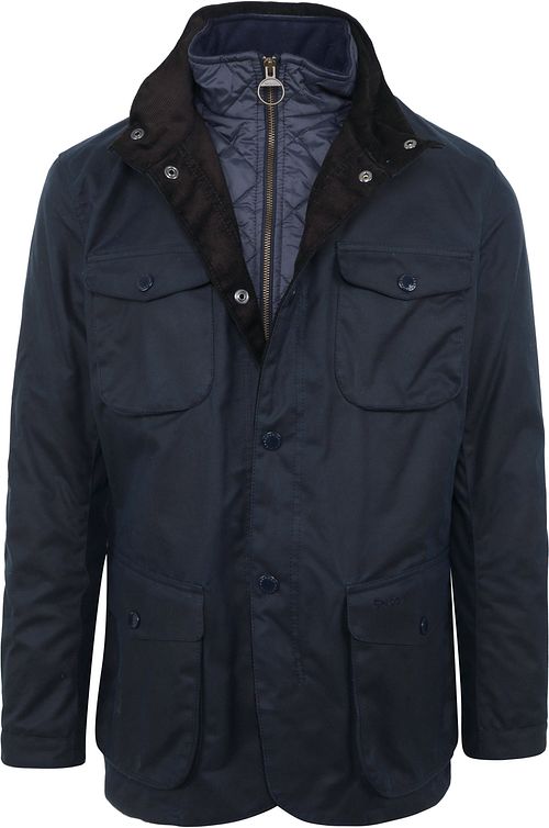 Barbour woskowana kurtka Ogston granatowa Product