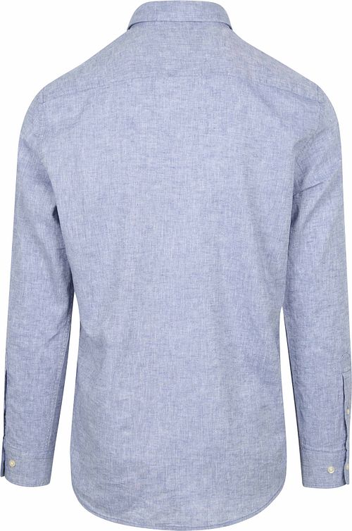McGregor Skjorte i Lin-Blend Vintage Blå Product / Achterkant