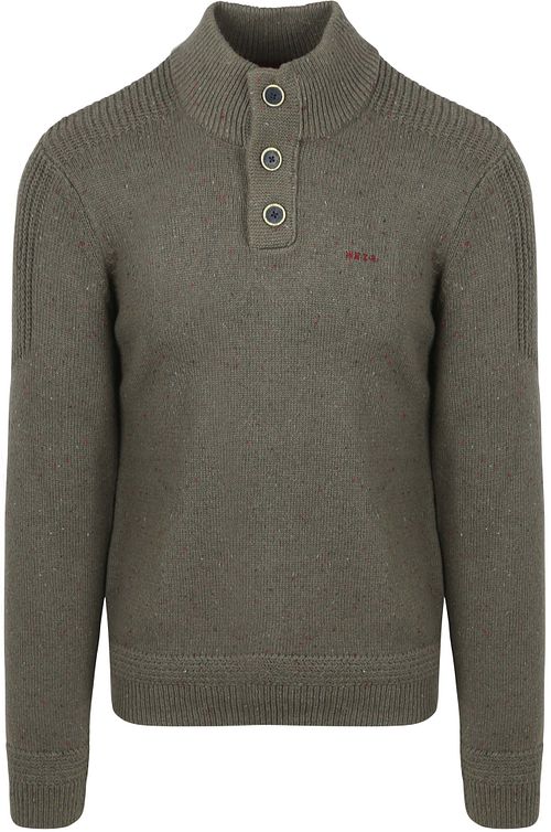 NZA Pullover Mocker Conor Melange Army Grey Product