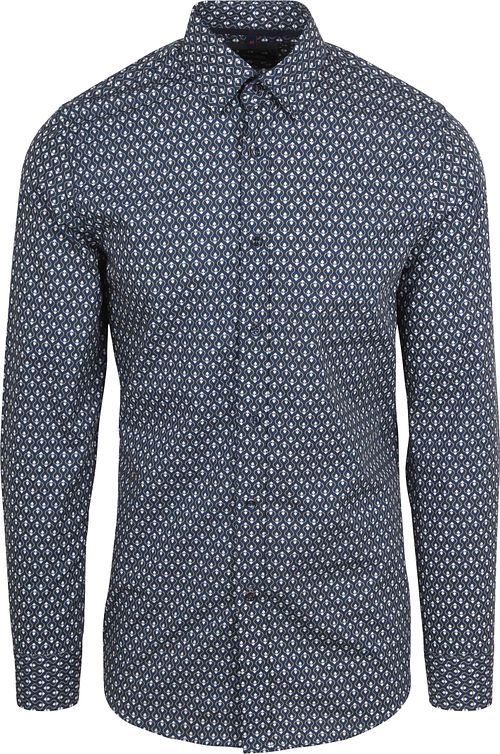 Suitable Skjorte Trykk Navy Product