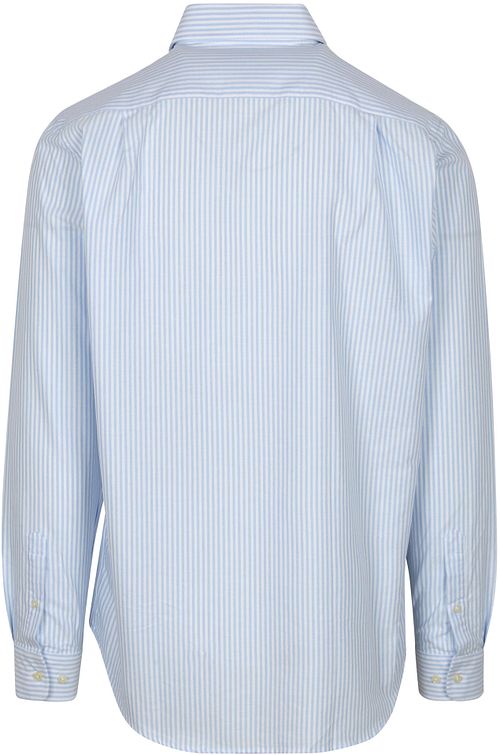 Steppin' Out Skjorte Oxford Stribe Lyseblå Product / Achterkant